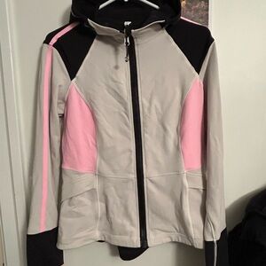 lululemon athletica Women's Jacket - Black, Pink, and Cream